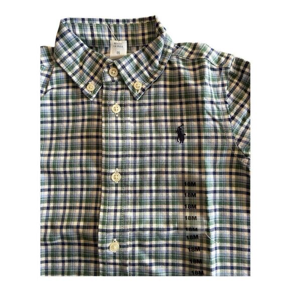 Ralph Lauren Boys Plaid Button Down Shirt - 18M - Picture 3 of 6